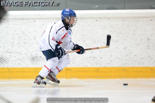 2015-11-21 Aosta B-Hockey Milano Rossoblu U14 2022 Samuele Ravera